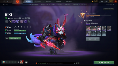 Archon IV | MMR: 2850 - Behavior: 11708 | 2 Arcanas: Juggernaut & Rubick | Mirana & CM Personas | Stacked with Rare Cache Sets & Items | Steam Lvl 42 | 1300+ Games | Mainpool | Fast Queue
