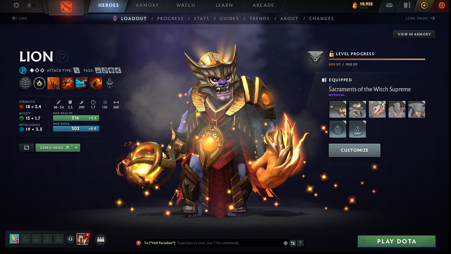 Archon IV | MMR: 2850 - Behavior: 11708 | 2 Arcanas: Juggernaut & Rubick | Mirana & CM Personas | Stacked with Rare Cache Sets & Items | Steam Lvl 42 | 1300+ Games | Mainpool | Fast Queue