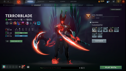 Divine IV | MMR: 5210 | Behavior: 11830 | 3 Arcanas: Shadow Fiend, Crystal Maiden & Terrorblade | 2 Personas: AM & Mirana | Rare Cache Sets & Items | Complete 10th Anniversary | Mainpool | High Trophy Level | 2000+ Hours