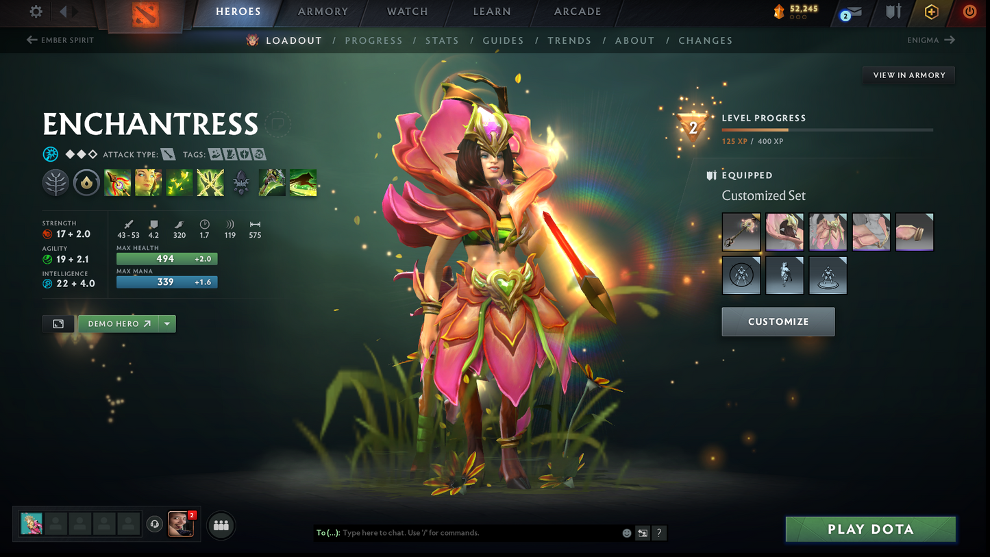 Divine IV | MMR: 5210 | Behavior: 11830 | 3 Arcanas: Shadow Fiend, Crystal Maiden & Terrorblade | 2 Personas: AM & Mirana | Rare Cache Sets & Items | Complete 10th Anniversary | Mainpool | High Trophy Level | 2000+ Hours