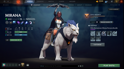 Immortal | MMR: 7582 - Behavior: 10379 | Collector's Account | 4 Arcanas - Zeus, Monkey King, Rubick, Lina | Mirana Persona | Tons of Cache Sets | Expensive Immortals | 9300+ Hours Played | Complete Access