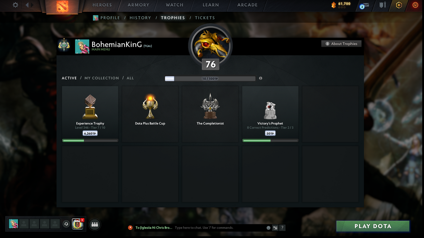 Archon I | MMR: 2197 - Behavior: 12000 | Pudge Arcana | 2 Personas: AM & Mirana | Many Sets | 40+ Expensive Immortals | 3700+ Hours Played | Complete Access