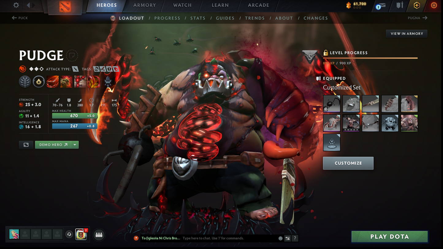 Archon I | MMR: 2197 - Behavior: 12000 | Pudge Arcana | 2 Personas: AM & Mirana | Many Sets | 40+ Expensive Immortals | 3700+ Hours Played | Complete Access