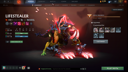 Archon I | MMR: 2197 - Behavior: 12000 | Pudge Arcana | 2 Personas: AM & Mirana | Many Sets | 40+ Expensive Immortals | 3700+ Hours Played | Complete Access