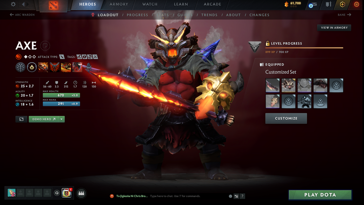 Archon I | MMR: 2197 - Behavior: 12000 | Pudge Arcana | 2 Personas: AM & Mirana | Many Sets | 40+ Expensive Immortals | 3700+ Hours Played | Complete Access