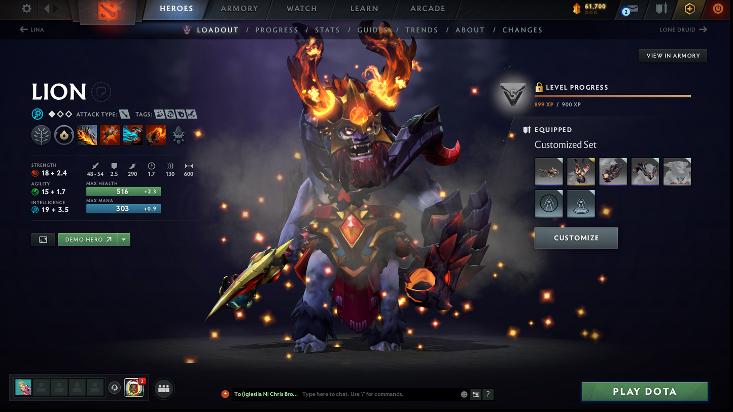 Archon I | MMR: 2197 - Behavior: 12000 | Pudge Arcana | 2 Personas: AM & Mirana | Many Sets | 40+ Expensive Immortals | 3700+ Hours Played | Complete Access