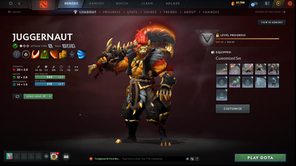 Archon I | MMR: 2197 - Behavior: 12000 | Pudge Arcana | 2 Personas: AM & Mirana | Many Sets | 40+ Expensive Immortals | 3700+ Hours Played | Complete Access
