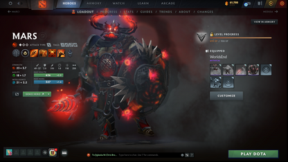 Archon I | MMR: 2197 - Behavior: 12000 | Pudge Arcana | 2 Personas: AM & Mirana | Many Sets | 40+ Expensive Immortals | 3700+ Hours Played | Complete Access