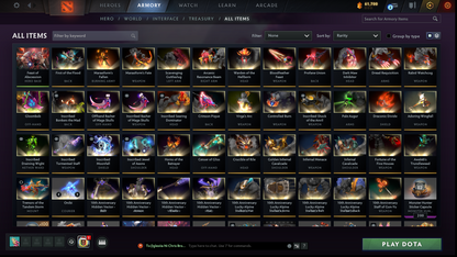 Archon I | MMR: 2197 - Behavior: 12000 | Pudge Arcana | 2 Personas: AM & Mirana | Many Sets | 40+ Expensive Immortals | 3700+ Hours Played | Complete Access