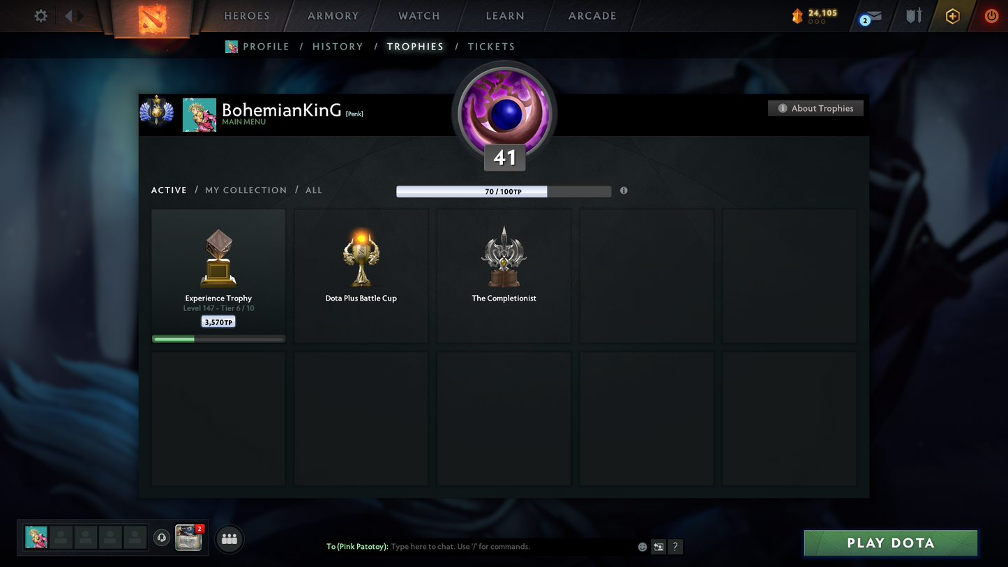 Divine I | MMR: 4693 - Behavior: 12000 | Legion Arcana | Many Sets & Immortals | Fast Queue | 900+ Hours Played | Trophy Level: 147+ | Complete Access