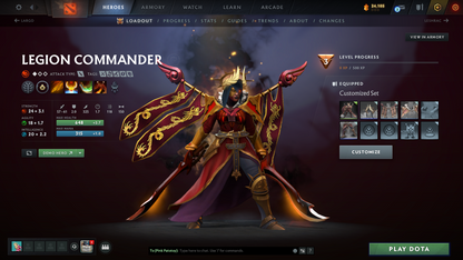 Divine I | MMR: 4693 - Behavior: 12000 | Legion Arcana | Many Sets & Immortals | Fast Queue | 900+ Hours Played | Trophy Level: 147+ | Complete Access