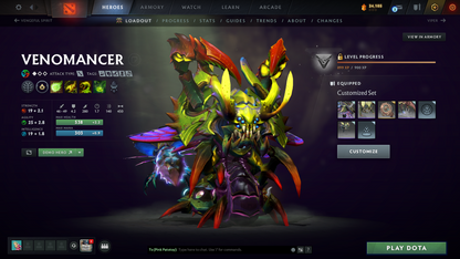 Divine I | MMR: 4693 - Behavior: 12000 | Legion Arcana | Many Sets & Immortals | Fast Queue | 900+ Hours Played | Trophy Level: 147+ | Complete Access