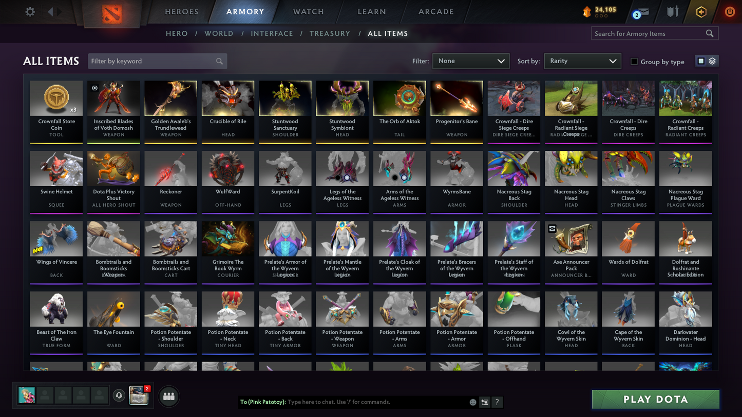Divine I | MMR: 4693 - Behavior: 12000 | Legion Arcana | Many Sets & Immortals | Fast Queue | 900+ Hours Played | Trophy Level: 147+ | Complete Access