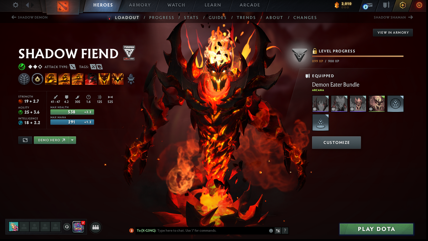 Divine V | MMR: 5545 | Behavior: 10952 | 2 Arcanas: Shadow Fiend & Rubick | 2 Personas: AM & Mirana | Many Immortals & Items | Complete 10th Anniversary | Mainpool | High Trophy Level | 2,500+ Hours | Full Access