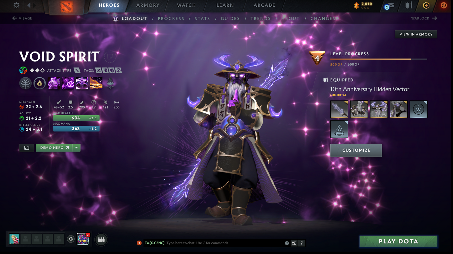 Divine V | MMR: 5545 | Behavior: 10952 | 2 Arcanas: Shadow Fiend & Rubick | 2 Personas: AM & Mirana | Many Immortals & Items | Complete 10th Anniversary | Mainpool | High Trophy Level | 2,500+ Hours | Full Access