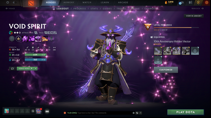 Divine V | MMR: 5545 | Behavior: 10952 | 2 Arcanas: Shadow Fiend & Rubick | 2 Personas: AM & Mirana | Many Immortals & Items | Complete 10th Anniversary | Mainpool | High Trophy Level | 2,500+ Hours | Full Access