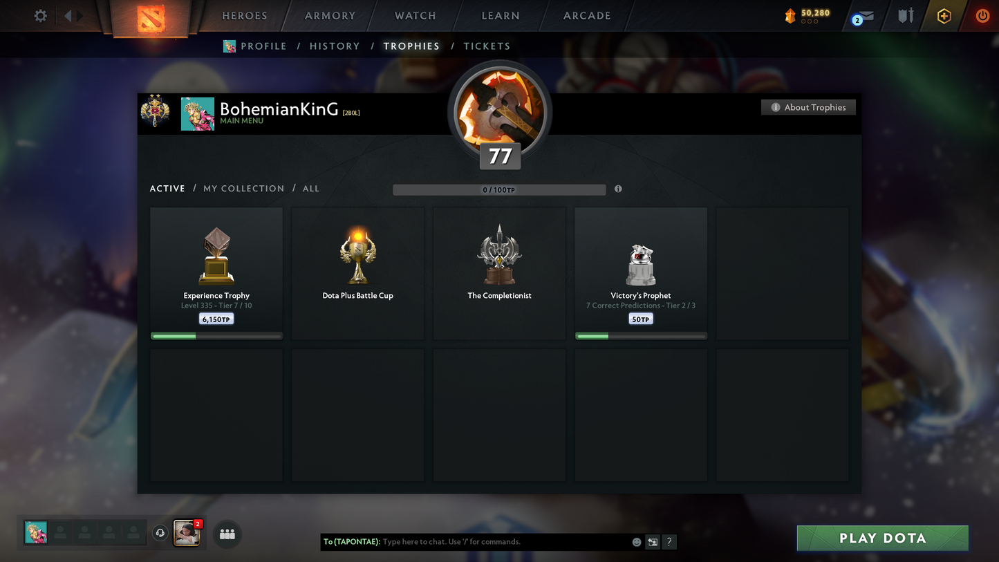 Legend II | MMR: 3259 | Battlepass: TI11 | Faceless Void, Razor & Shadow Fiend Arcana | 4 Personas: PA, CM, AM & Mirana | Primal Prestige | Tons of Cache Sets & Items | Fully Stacked Account | 3300+ Hours Played | Complete Access