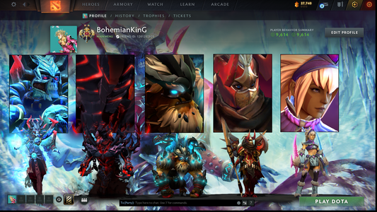 Legend II | MMR: 3153 - Behavior Score: 9614 | AM Persona | Latest Quartero's Curios Sets | Fast Queue | Full Access