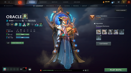 Divine V | MMR: 5340 | Behavior: 11505 | Phantom Assassin Arcana | 2 Personas: Invoker & AM | Quartero's Curious Sets (All Styles Unlocked) | Many Cache Sets & Items | Mainpool | High Trophy Level | 1600+ Hours | Full Access