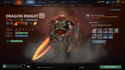 Divine V | MMR: 5340 | Behavior: 11505 | Phantom Assassin Arcana | 2 Personas: Invoker & AM | Quartero's Curious Sets (All Styles Unlocked) | Many Cache Sets & Items | Mainpool | High Trophy Level | 1600+ Hours | Full Access