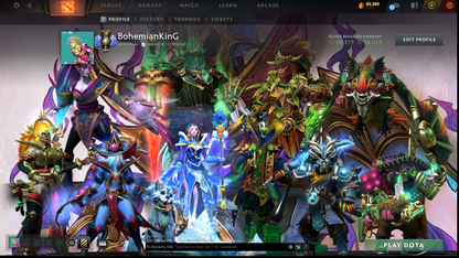 Divine II | MMR: 4876 | Behavior: 10317 | 2 Arcanas: CM & Rubick | Many Sets & Items | Mainpool | 2016 Account | 1000+ Hours | Full Access