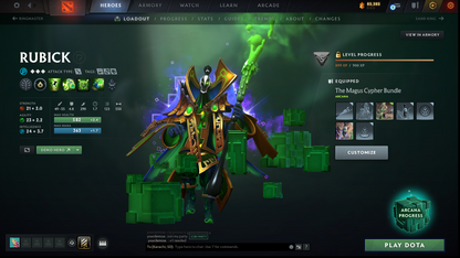 Divine II | MMR: 4876 | Behavior: 10317 | 2 Arcanas: CM & Rubick | Many Sets & Items | Mainpool | 2016 Account | 1000+ Hours | Full Access