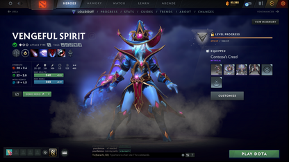 Divine II | MMR: 4876 | Behavior: 10317 | 2 Arcanas: CM & Rubick | Many Sets & Items | Mainpool | 2016 Account | 1000+ Hours | Full Access