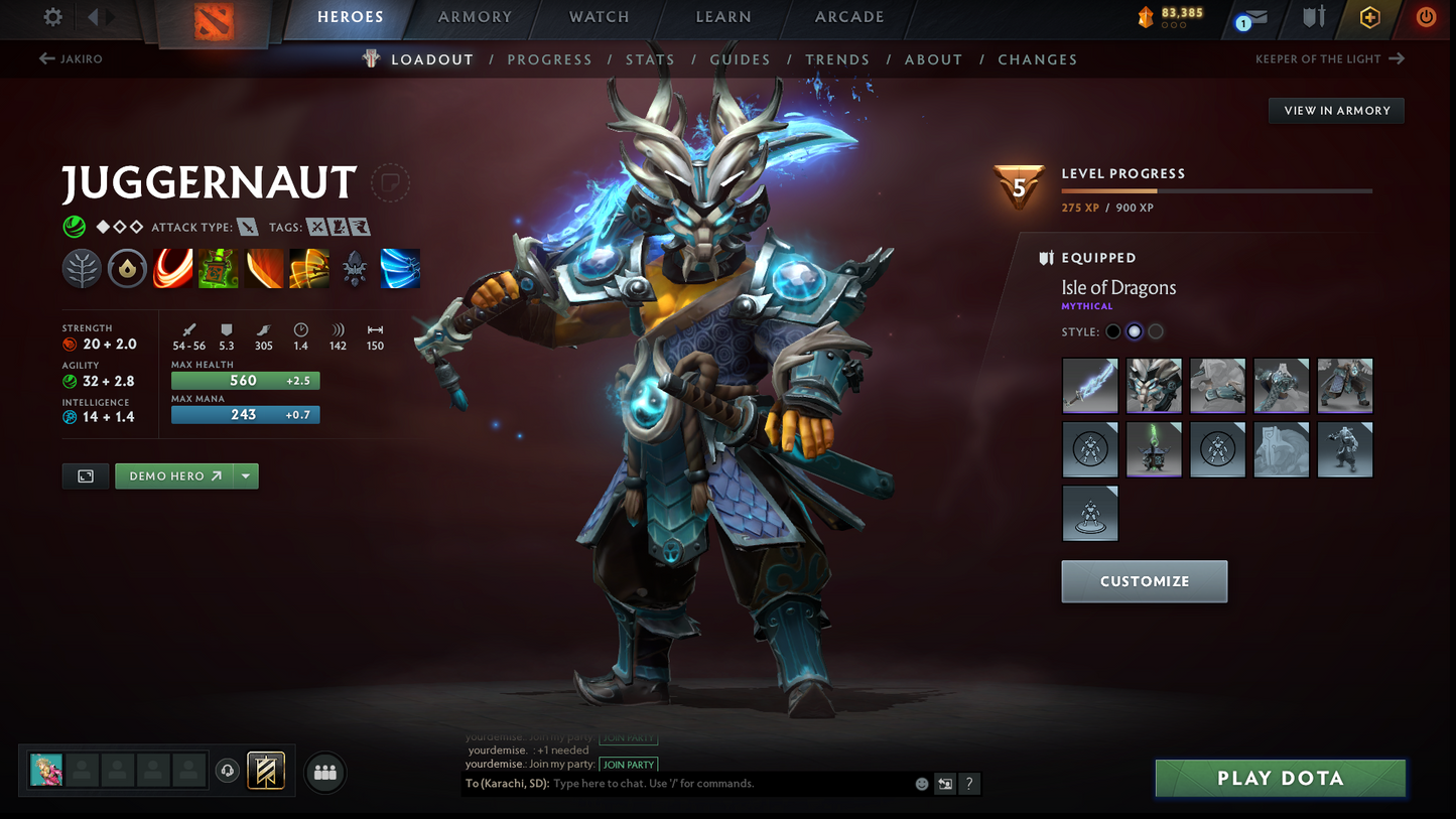 Divine II | MMR: 4876 | Behavior: 10317 | 2 Arcanas: CM & Rubick | Many Sets & Items | Mainpool | 2016 Account | 1000+ Hours | Full Access