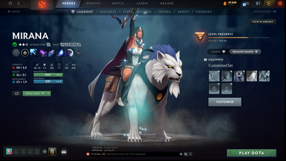 Immortal | MMR: 5604 | Behavior: 11963 | 3 Arcanas: Terrorblade, Legion & Pudge | Mir Persona | Many Immortals & Items | Complete 10th Anniversary | Mainpool | High Trophy Level | 2,100+ Hours | Full Access