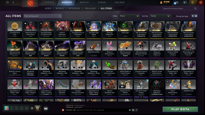 Immortal | MMR: 5604 | Behavior: 11963 | 3 Arcanas: Terrorblade, Legion & Pudge | Mir Persona | Many Immortals & Items | Complete 10th Anniversary | Mainpool | High Trophy Level | 2,100+ Hours | Full Access