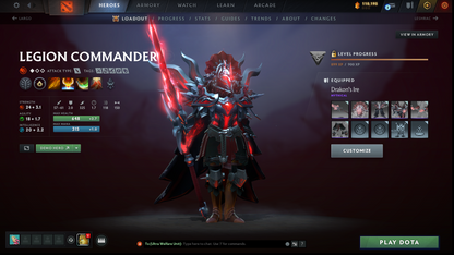 Ancient IV | MMR: 4200 | Behavior: 10761 | Anti Mage's Designs of the Dragon Persona | Many Items & Sets | Mainpool | High Trophy Level | 1000+ Hours | Full Access
