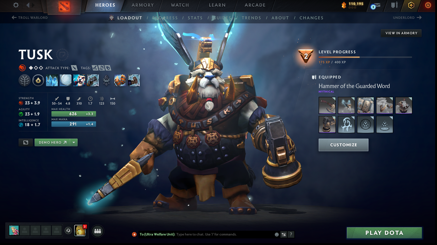 Ancient IV | MMR: 4200 | Behavior: 10761 | Anti Mage's Designs of the Dragon Persona | Many Items & Sets | Mainpool | High Trophy Level | 1000+ Hours | Full Access