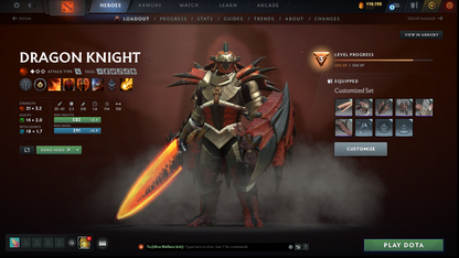 Ancient IV | MMR: 4200 | Behavior: 10761 | Anti Mage's Designs of the Dragon Persona | Many Items & Sets | Mainpool | High Trophy Level | 1000+ Hours | Full Access