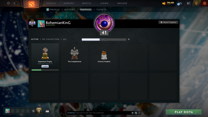 Ancient III | MMR: 4044 | Behavior: 11413 | Anti Mage Persona | Quartero's Curious Sets | Many Items Inside | Mainpool | High Trophy Level | 900+ Hours | Fast Queue