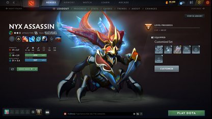 Crusader II | MMR: 1645 | Behavior: 8783 | Phantom Assassin Arcana | Many Sets & Items Inside | Fast Queue | Complete Access