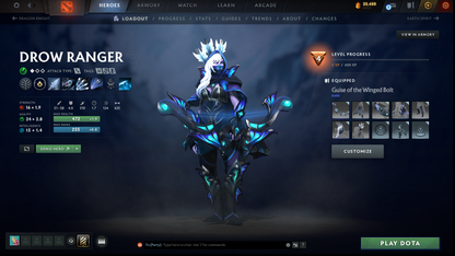 Crusader II | MMR: 1645 | Behavior: 8783 | Phantom Assassin Arcana | Many Sets & Items Inside | Fast Queue | Complete Access
