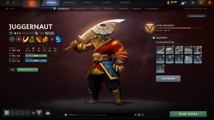 Crusader II | MMR: 1645 | Behavior: 8783 | Phantom Assassin Arcana | Many Sets & Items Inside | Fast Queue | Complete Access