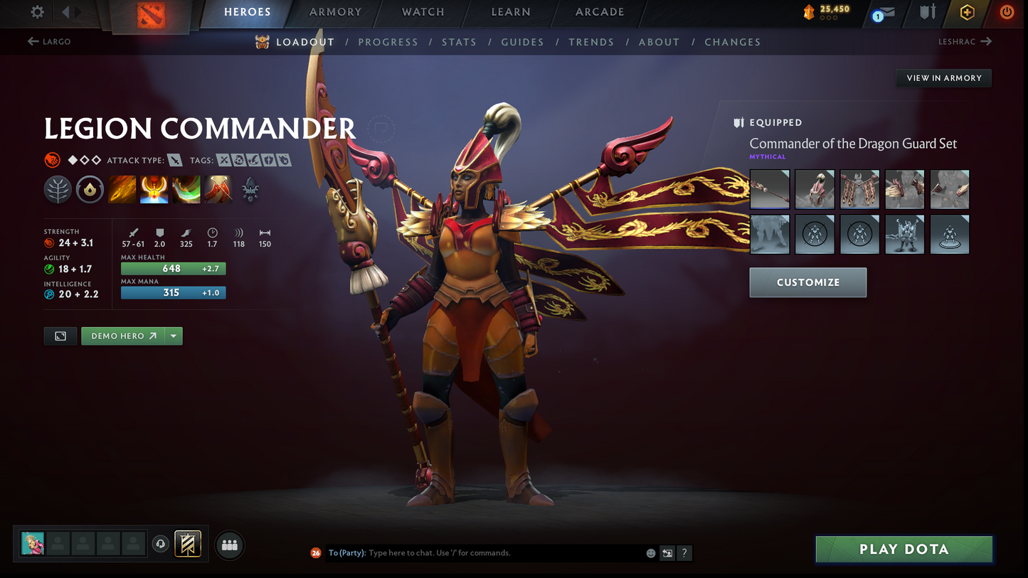 Crusader II | MMR: 1645 | Behavior: 8783 | Phantom Assassin Arcana | Many Sets & Items Inside | Fast Queue | Complete Access