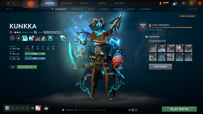 Crusader IV | MMR: 1876 - Behavior: 10334 | Battlepass: TI7 | Arcanas - IO & Zeus | Kunkka Shark Immortal | Invoker & AM Persona | Reef's Edge Terrain | Rare Cache Sets & Items | 2300+ Hours | Complete Access