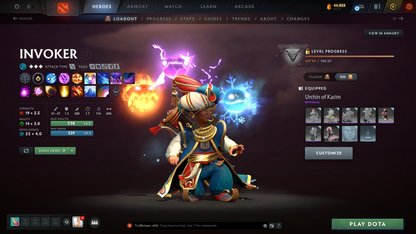 Crusader IV | MMR: 1876 - Behavior: 10334 | Battlepass: TI7 | Arcanas - IO & Zeus | Kunkka Shark Immortal | Invoker & AM Persona | Reef's Edge Terrain | Rare Cache Sets & Items | 2300+ Hours | Complete Access