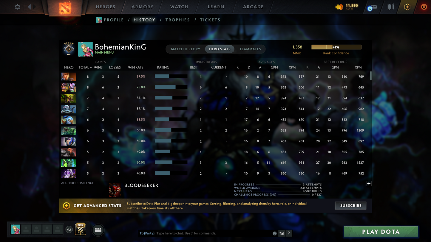 Guardian V | MMR: 1358 | Behavior: 11378 | Decent Items Inside | Fast Queue | Calibrated | Instant Delivery | Complete Access