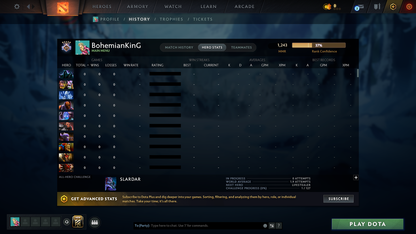 Guardian IV | MMR: 1243 | Behavior: 10800 | Ready for Smurf | Fast Queue | Instant Delivery | Complete Access