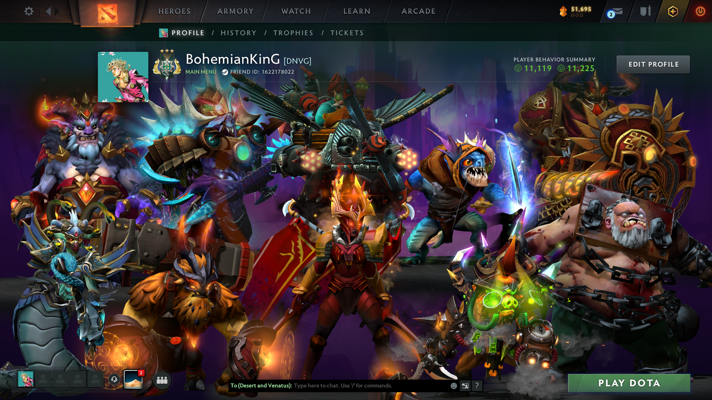 Archon III | MMR: 2562 - Behavior Score: 11225 | Legion Arcana | Many Expensive Immortals | Quartero's Curios Sets | Calibrated | Loaded with Items | Fast Queue | Full Access