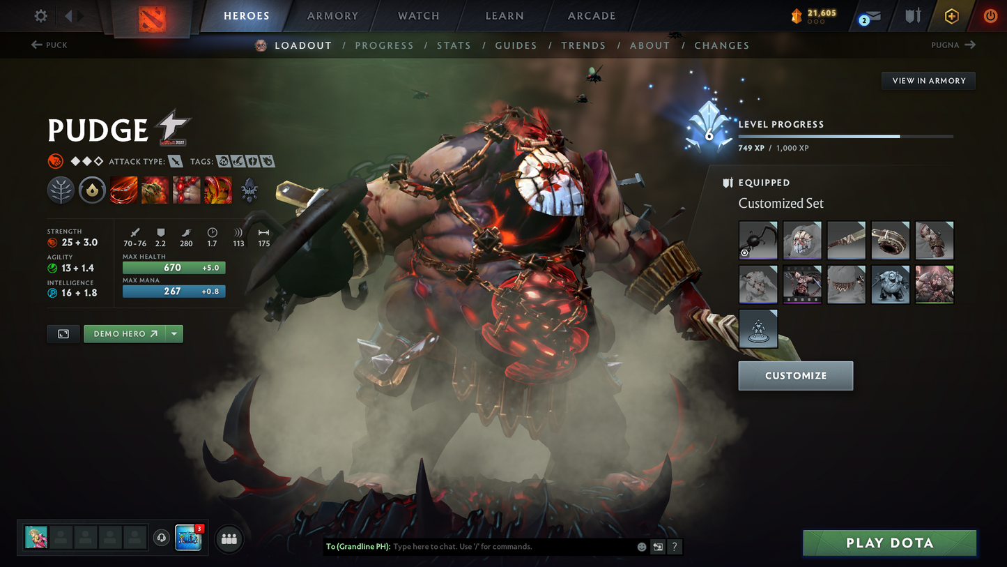 Archon V | MMR: 2985 | Behavior: 10690 | 3 Arcanas: Terrorblade, Pudge & Zeus | Anti Mage Persona | Many Rare Sets & Immortals | Mainpool | High Trophy Level | Fast Queue