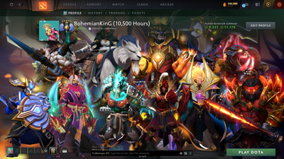 Divine V | MMR: 5249 | Behavior: 11170 | 10,700+ Matches | 2 Arcanas: Juggernaut & Legion | 2 Personas: AM & Mirana | Fully Stacked with Immortals & Items | Complete 10th Anniversary | Mainpool | 2014 Account | High Trophy Level | Full Access