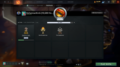 Divine V | MMR: 5249 | Behavior: 11170 | 10,700+ Matches | 2 Arcanas: Juggernaut & Legion | 2 Personas: AM & Mirana | Fully Stacked with Immortals & Items | Complete 10th Anniversary | Mainpool | 2014 Account | High Trophy Level | Full Access