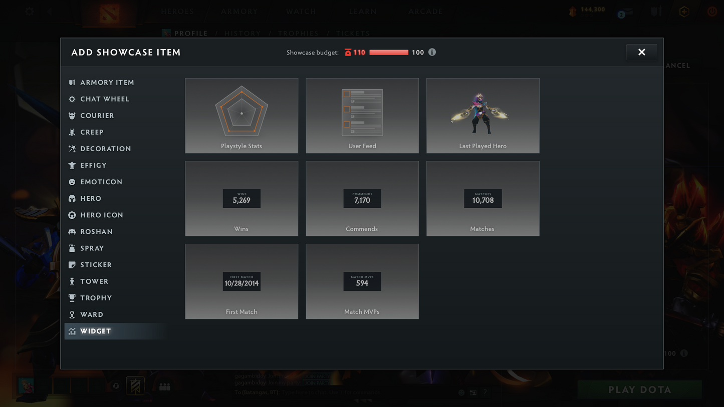 Divine V | MMR: 5249 | Behavior: 11170 | 10,700+ Matches | 2 Arcanas: Juggernaut & Legion | 2 Personas: AM & Mirana | Fully Stacked with Immortals & Items | Complete 10th Anniversary | Mainpool | 2014 Account | High Trophy Level | Full Access