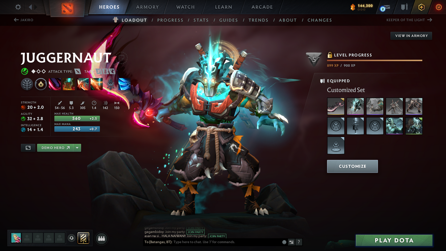 Divine V | MMR: 5249 | Behavior: 11170 | 10,700+ Matches | 2 Arcanas: Juggernaut & Legion | 2 Personas: AM & Mirana | Fully Stacked with Immortals & Items | Complete 10th Anniversary | Mainpool | 2014 Account | High Trophy Level | Full Access