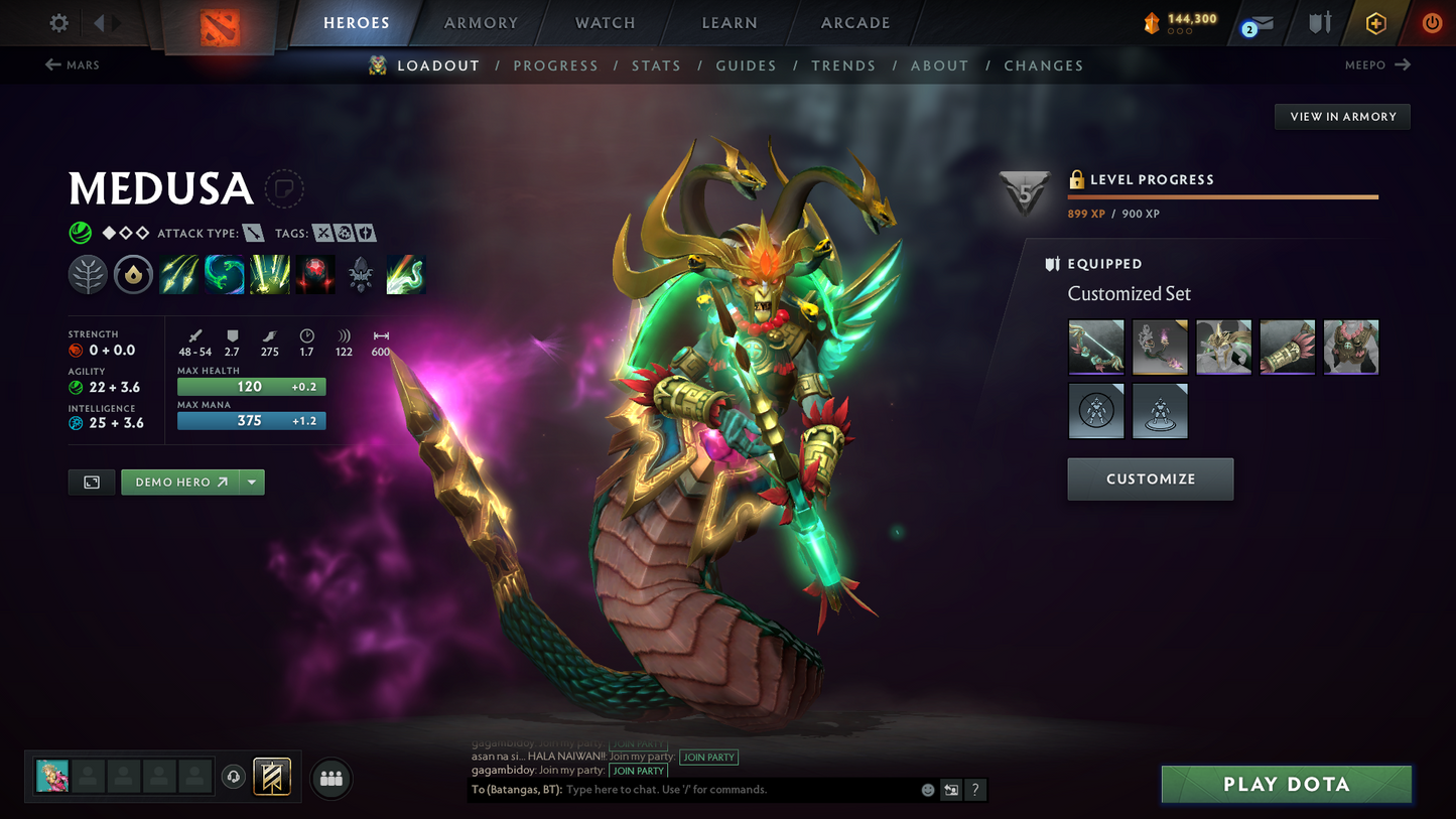 Divine V | MMR: 5249 | Behavior: 11170 | 10,700+ Matches | 2 Arcanas: Juggernaut & Legion | 2 Personas: AM & Mirana | Fully Stacked with Immortals & Items | Complete 10th Anniversary | Mainpool | 2014 Account | High Trophy Level | Full Access