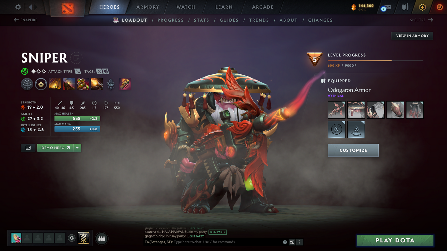 Divine V | MMR: 5249 | Behavior: 11170 | 10,700+ Matches | 2 Arcanas: Juggernaut & Legion | 2 Personas: AM & Mirana | Fully Stacked with Immortals & Items | Complete 10th Anniversary | Mainpool | 2014 Account | High Trophy Level | Full Access